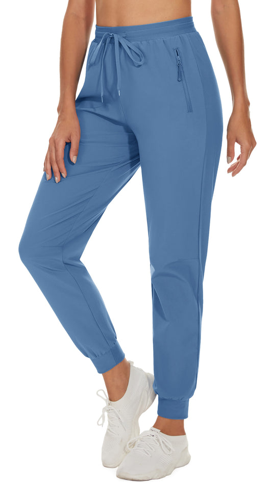 Quick Dry Hiking Pants Women's Casual Long Pants Elastic Waist Zipper Pocket Athletic Trousers Running Workout Bottoms The Clothing Company Sydney