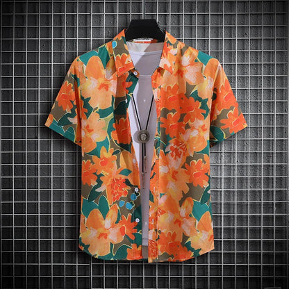 Men's Tropical Short Sleeve Printed Shirt  Unisex  Casual Tops - The Clothing Company Sydney