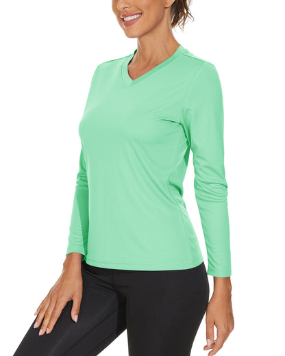 Summer Sun Protection Shirts UPF 50+ Womens Long Sleeve V Neck Shirts Lightweight Quick Dry Tee Shirts Outdoor Pullover The Clothing Company Sydney