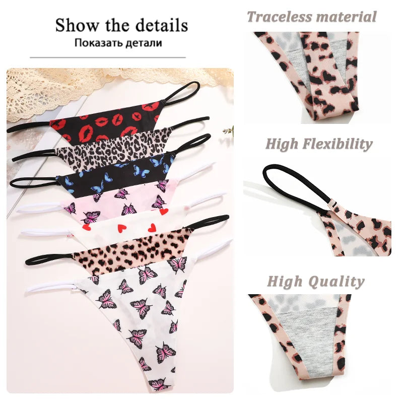 7 Pack Women Seamless Panties Ultra-thin Briefs Female Ice Silk No Trace Underwear Low Rise Soft Lingerie Set - The Clothing Company Sydney