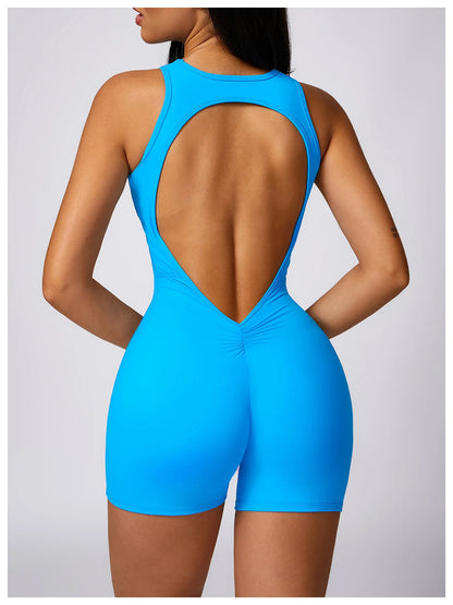 Backless Yoga Jumpsuit Women Gym Quick-drying Leisure Running Sportswear Outdoor Workout Fitness Jumpsuit The Clothing Company Sydney