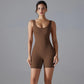 One Piece V Back Sports Jumpsuit Gym Romper Sleeveless Sportswear Bodysuit Women's Casual One-Piece Suit Yoga Clothing Set The Clothing Company Sydney