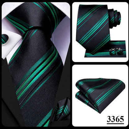 Blue Paisley Silk Tie Set – Necktie, Cufflinks & Hanky for Men The Clothing Company Sydney