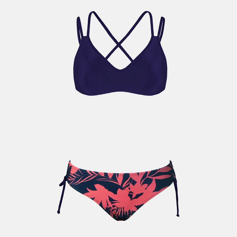 2 Piece Mid Waist Swimsuit Bikini Set The Clothing Company Sydney