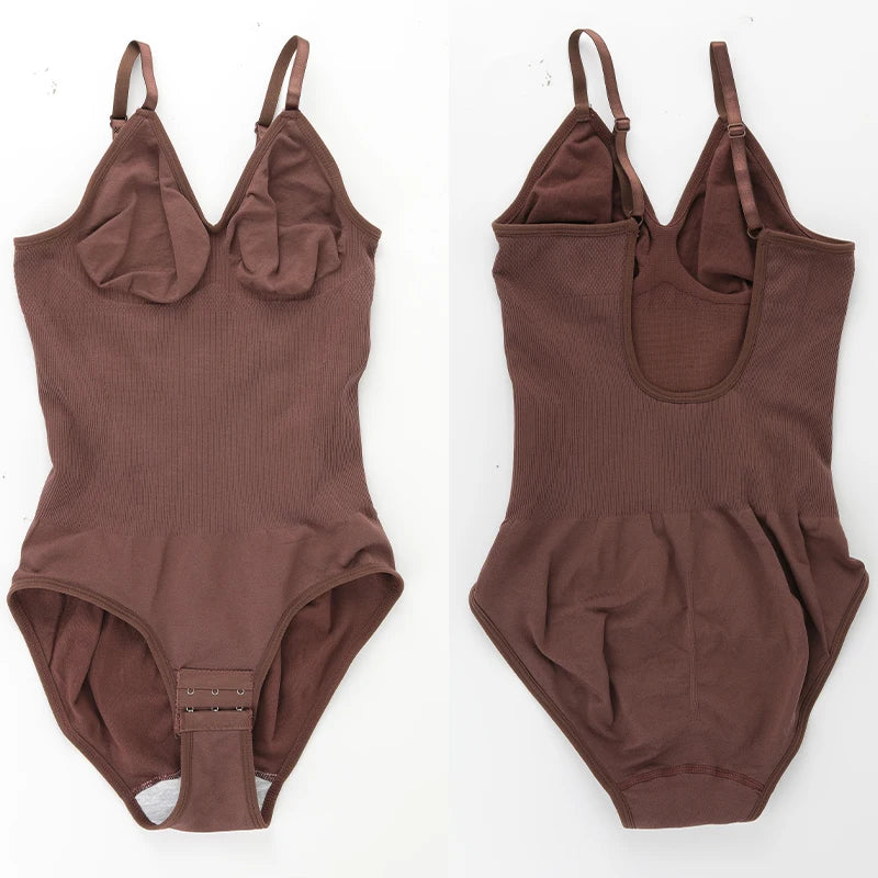 Womens Backless Bodysuits Seamless Shapewear Body Shaper Camisole Tops Corset Shapewear
