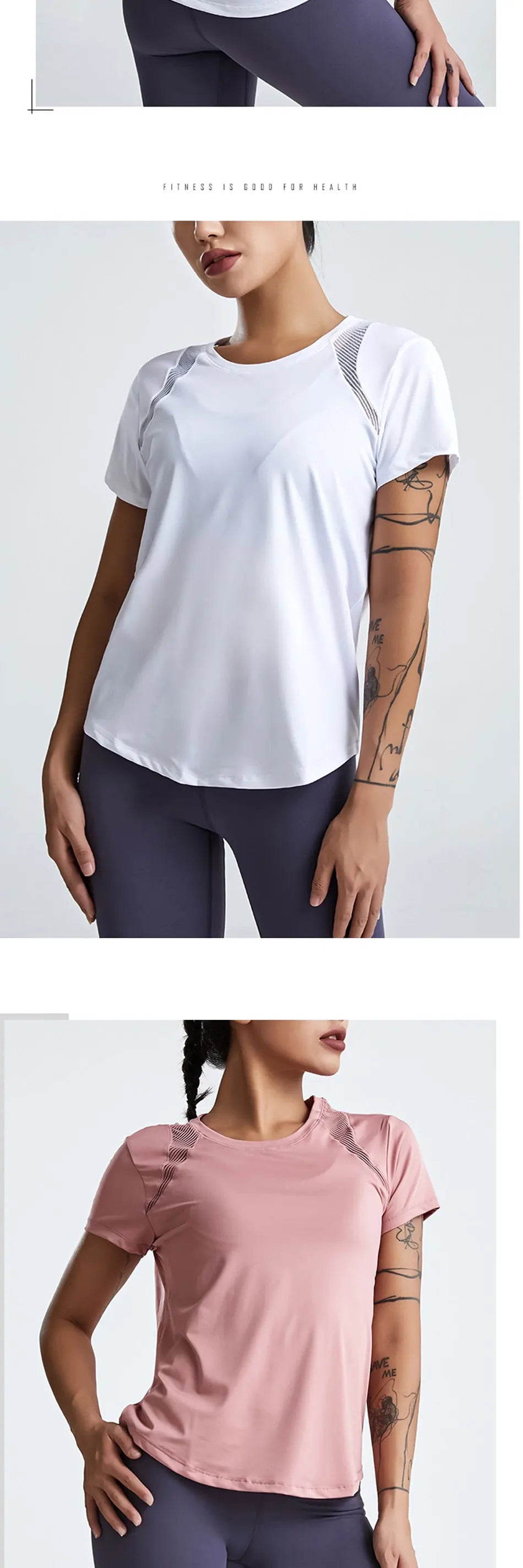 Women's Loose Fit Yoga Tops Short-Sleeved Running Quick-Drying T-Shirts Short Sleeve Sports Hollow Fitness Clothes The Clothing Company Sydney
