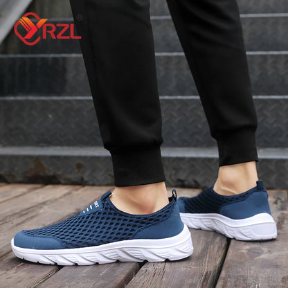 Lightweight Casual Breathable Slip on Male Casual Sneakers Anti-slip Men's Flats Outdoor Walking Shoes - The Clothing Company Sydney
