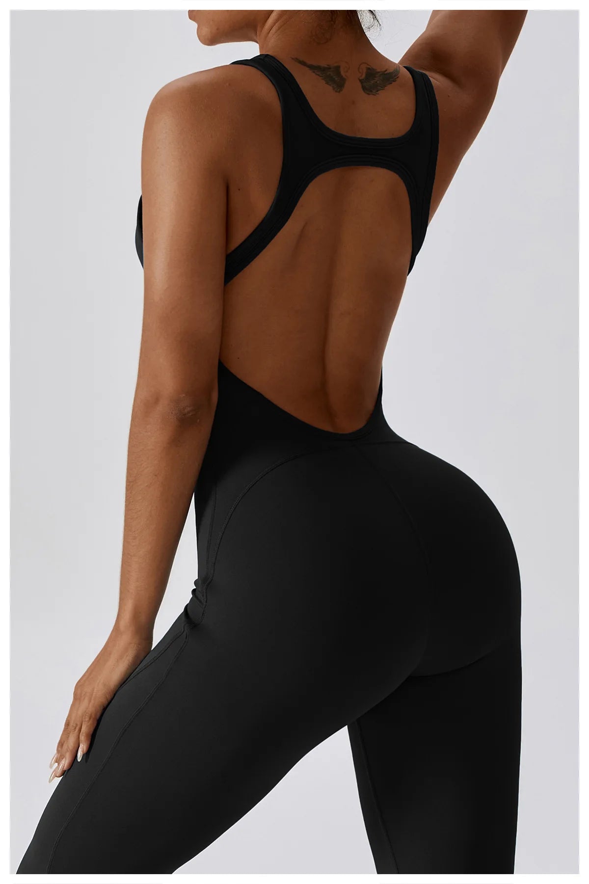 Open Back V Jumpsuit Gym Set Training Yoga Suit Sportswear Women Sports Jumpsuit Fitness Rompers Stretch Workout Bodysuits The Clothing Company Sydney