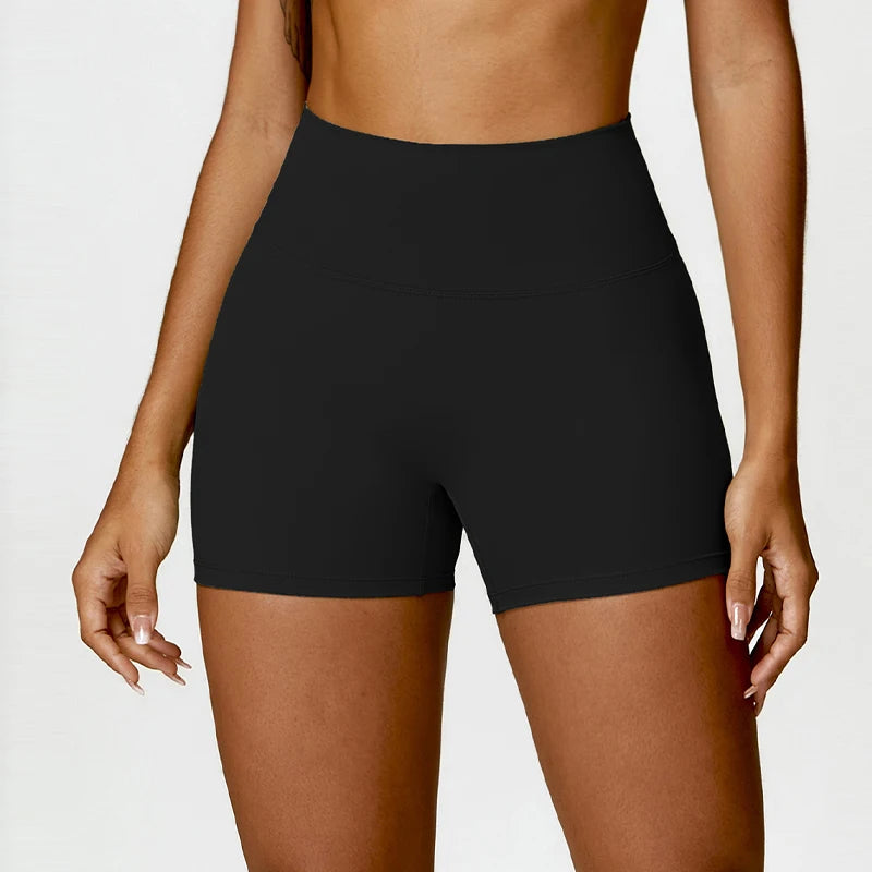 Women's Yoga Shorts Gym Leggings Cycling Slim Fit Workout Shorts High Waist Sports Shorts - The Clothing Company Sydney