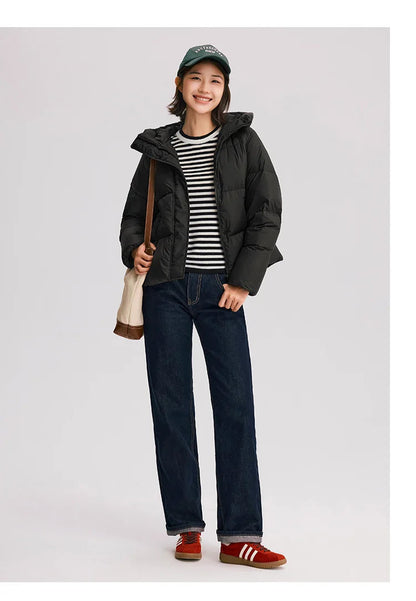 Women's Hooded Puffer Down Jacket The Clothing Company Sydney