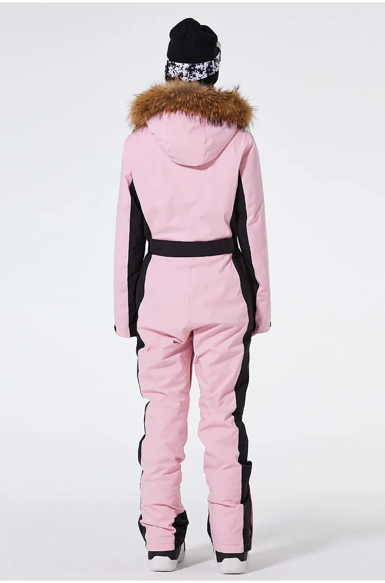 Winter Jumpsuit Ski Suit Outdoor Snowboard Jacket Suit Waterproof Windproof Set Warm Snow Jumpsuit - The Clothing Company Sydney