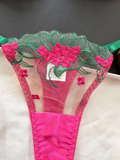 2 Piece Fancy Lingerie Floral Lace Bra Set Bilizna Luxury Well-Looking Underwear Fairy Fine Lace Exotic Set - The Clothing Company Sydney