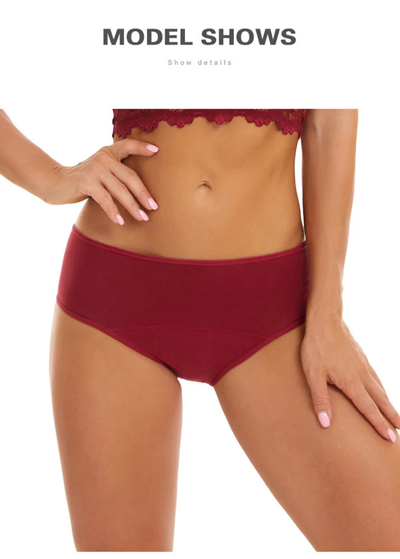 Menstrual Period Underwear for Women Mid Waist Postpartum Ladies Panties Menstrual Leak proof Bikini Bottoms Briefs The Clothing Company Sydney