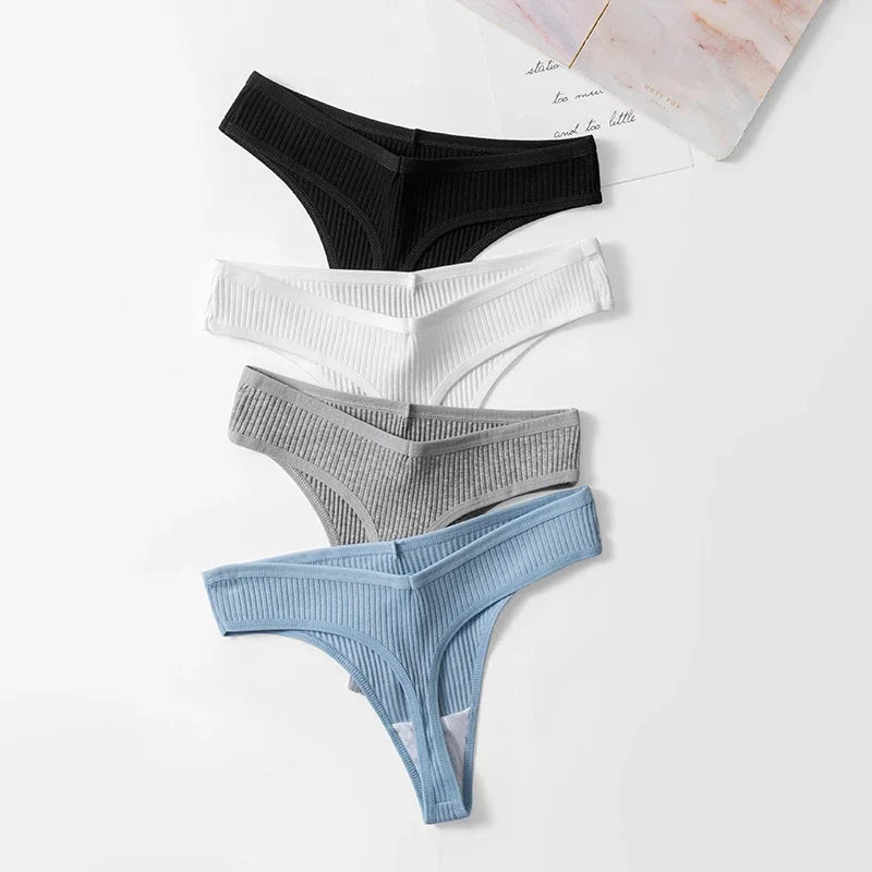 10 Piece Women's Panties Cotton Striped Underwear Sports Thongs Lingerie Soft Comfortable G-Strings Hot T-Backs The Clothing Company Sydney