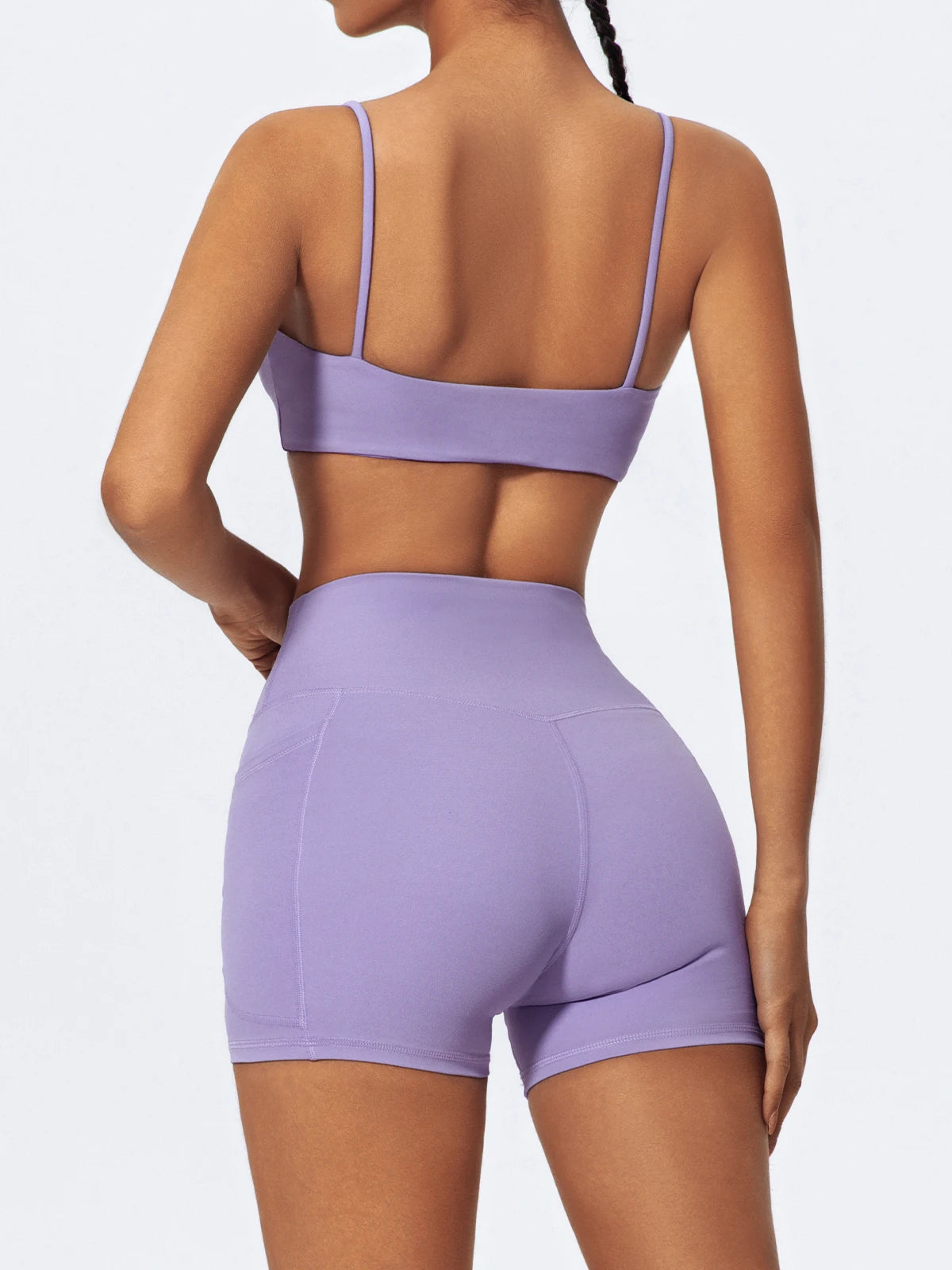Women Two Piece Gym Workout Bra Yoga Set Shorts Fitness Wear Quick-Dry Sports Bra Flared Pants Suits - The Clothing Company Sydney