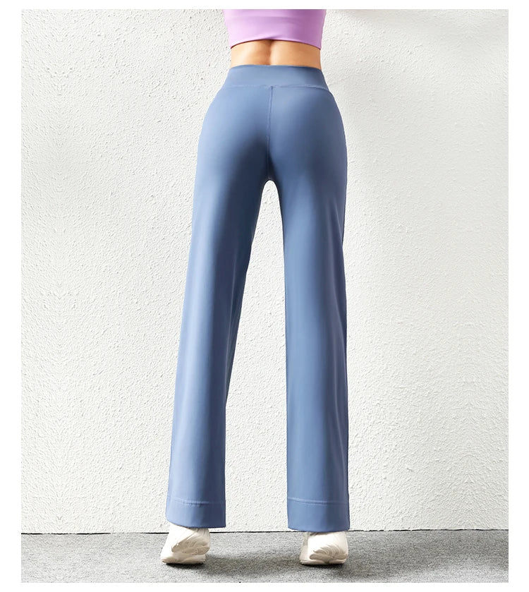 Women's Casual Loose Straight Running Sweatpants Wide Leg Drawstring Design With Side Pockets Leggings Yoga Pants The Clothing Company Sydney