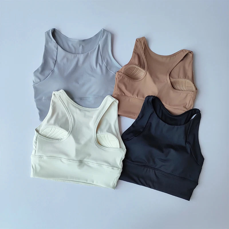 Shock proof Compact Sports Vest Running Breathable Full cup Yoga Vest Gym Clothing Summer Fitness Sports Bra The Clothing Company Sydney