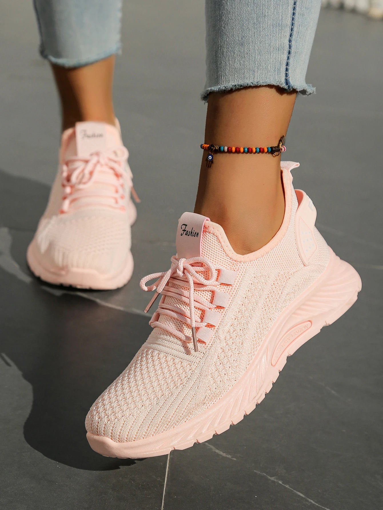 Women's Fall Casual Sneakers – Fly Weave, Lace-Up The Clothing Company Sydney