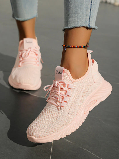 Women's Fall Casual Sneakers – Fly Weave, Lace-Up The Clothing Company Sydney