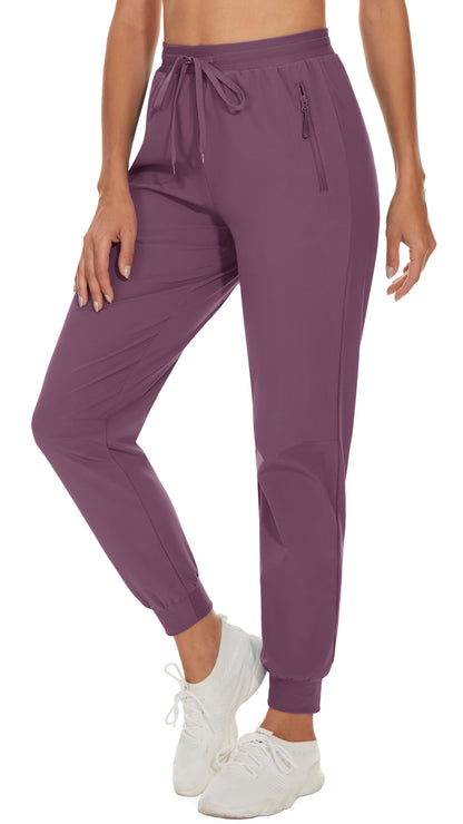 Quick Dry Hiking Pants Women's Casual Long Pants Elastic Waist Zipper Pocket Athletic Trousers Running Workout Bottoms The Clothing Company Sydney