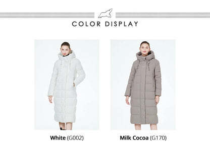 Maxi Long quilted coat elegant thick cotton jacket winter women's Outerwear with hood The Clothing Company Sydney