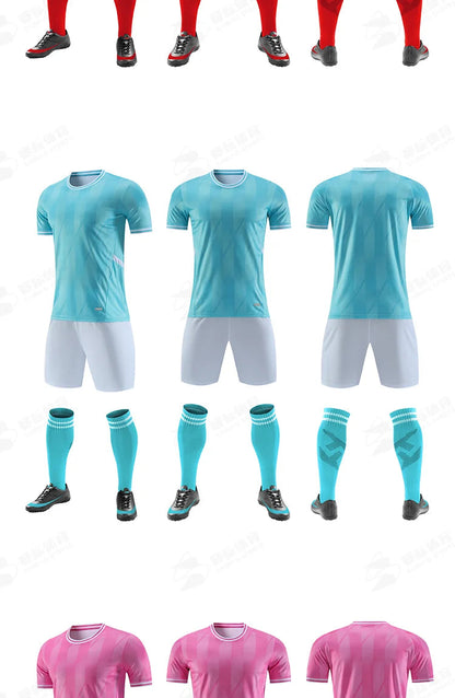 Adult Kids Football Jerseys Customised Soccer Uniform Team Training Quick-Drying Sportswear  Futsal Tracksuit Outfit Set The Clothing Company Sydney