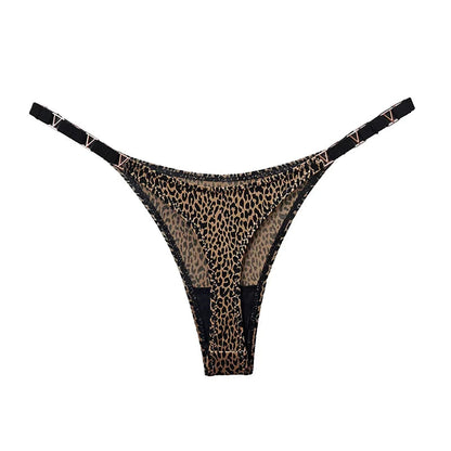 Seamless Thong Women's Underwear Briefs Panties Zebra Flower Low Rise Metal Buckle G String Bikini Undies The Clothing Company Sydney