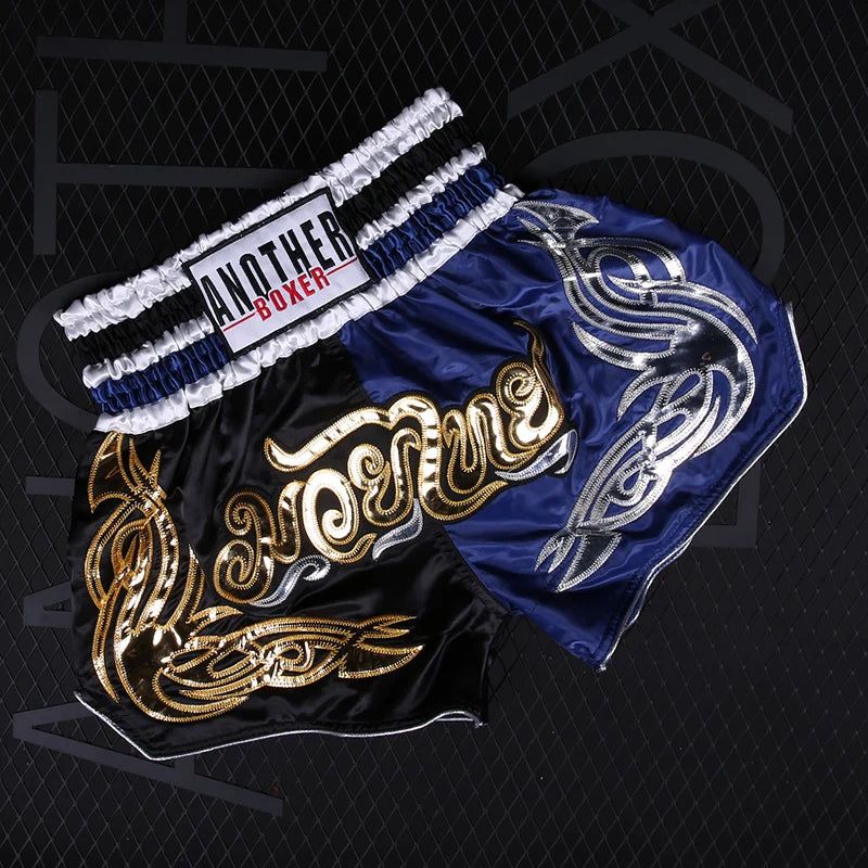 Boxing Shorts Womens Mens Embroidery MMA Shorts Professional Combat Kickboxing Training Trunks Kids Boy Girl Muay Thai Pants The Clothing Company Sydney