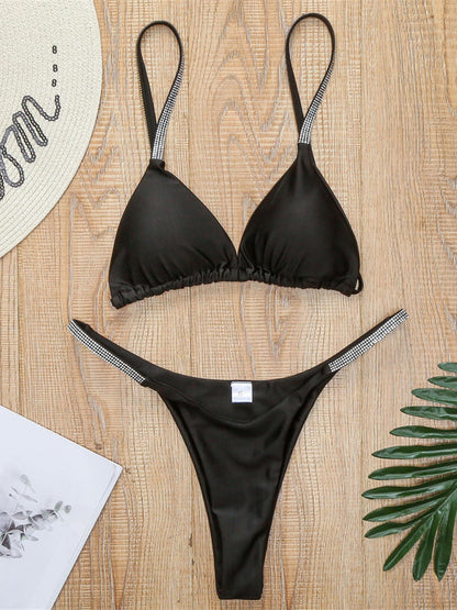 Sequins Padded Mini Bikini Swimsuit Swimwear Two piece Micro Bikini set Bather Bathing Suit The Clothing Company Sydney