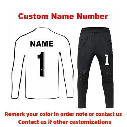 Adult Kids Football Goalkeeper Jerseys Tracksuit Custom Men Women Soccer Goalie Tracksuit Long Sleeve Uniform Outfit - The Clothing Company Sydney
