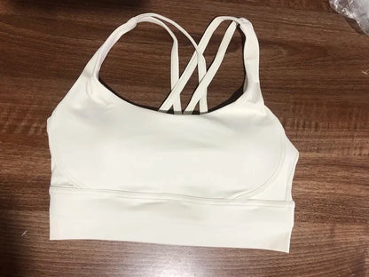 Yoga Fitness Women's Sport Bra Gym Yoga bra Athletic Cross Tight Top Workout Train With Chest Pad Activewear Top The Clothing Company Sydney