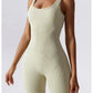 Women's Yoga Rompers One Piece Seamless Ribbed Jumpsuit Padded Sports Bra Romper Fashion Fitness Sportwear The Clothing Company Sydney