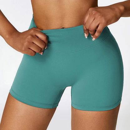 Women's sports High waist fitness running cycling quick dry Breathable Yoga Shorts - The Clothing Company Sydney