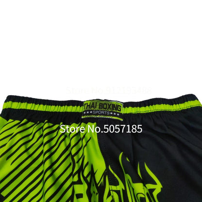 Thai Boxing Shorts Printed MMA Muay Thai Men's Shorts Kickboxing Pants Kids Women Martial Arts Grappling Fight Wear - The Clothing Company Sydney