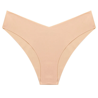 10 Pack Women's Seamless Panties V-Type Drop Waist Female Underwear Ice Silk Underpants Briefs The Clothing Company Sydney