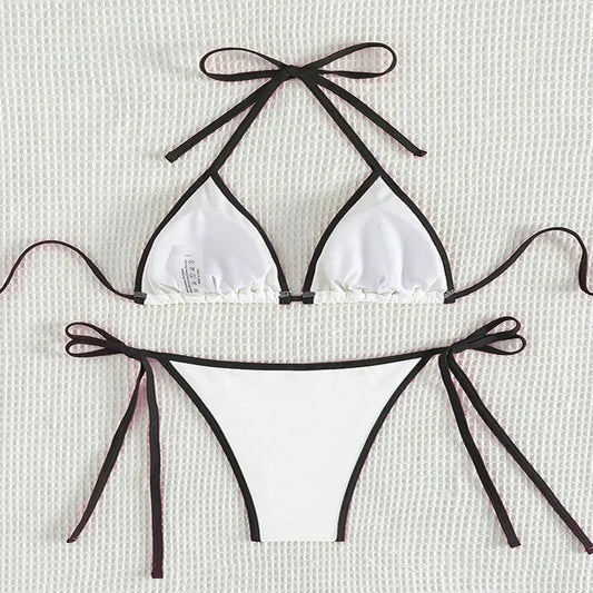 2 Piece String Micro Thong Swimsuit Women Halter Mini Swimwear Beachwear Bikini Set The Clothing Company Sydney