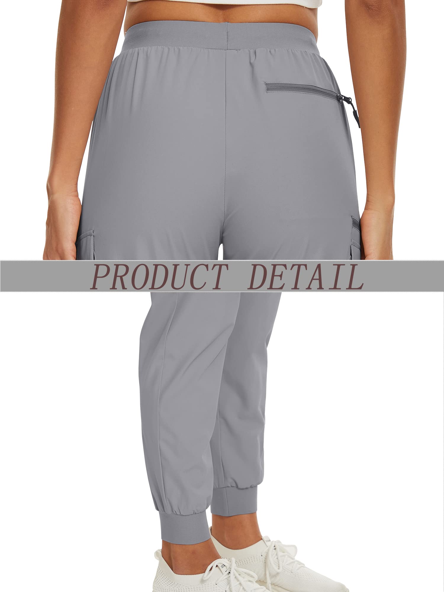 Summer Quick Dry Pants Women's Jogger Sweatpants Lightweight Breathable 6 Pockets Elastic Waist Casual Long Trousers The Clothing Company Sydney