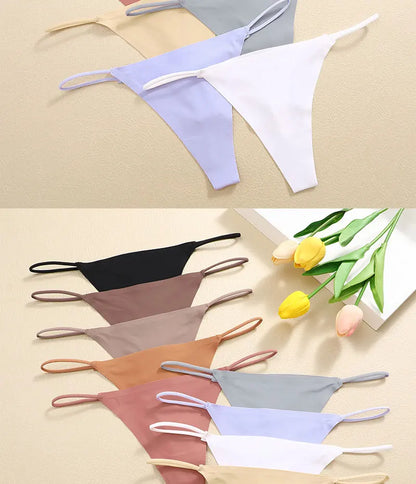 7 Pack Ladies T-back Underpants Stretch Thongs Women Underwear G-string Seamless Panties The Clothing Company Sydney
