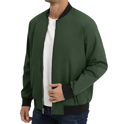 Lightweight Bomber Jackets Men's Waterproof Casual Jacket Outdoor Basketball Coats With Pocket Windbreaker - The Clothing Company Sydney