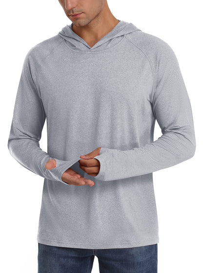 UPF 50+ Sun Protection Hoodie Shirts Men's Long Sleeve T-shirts Lightweight Quick Dry Pullovers Casual Fishing Tee Tops The Clothing Company Sydney