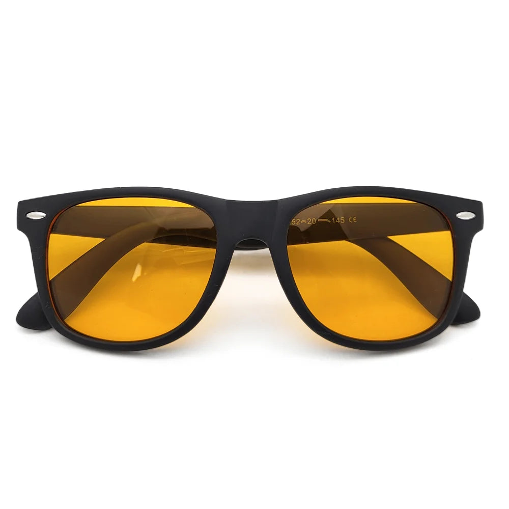 Night Vision Blue Light Blocking Glasses Men Square Computer Eye Protection Eyeglasses Gaming Women Orange Eyewear The Clothing Company Sydney