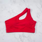 Womens One Shoulder Sports Bras Yoga Top Vest Yoga Gym Outdoor Sport Running Fitness Underwear The Clothing Company Sydney