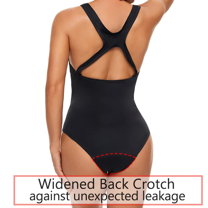 Menstrual Swimsuit Woman One Piece Period Swimwear Leak Proof Menstruation Period Underwear Absorbent Beachwear The Clothing Company Sydney