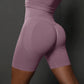 Seamless Yoga Workout Gym Fitness High Waist Sports Shorts The Clothing Company Sydney