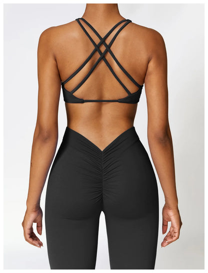 Women's Gym Yoga Pants Rear V-Shaped Peach Fitness High Waist Long Pants Women Hip Push UP Women's Flared Pants The Clothing Company Sydney