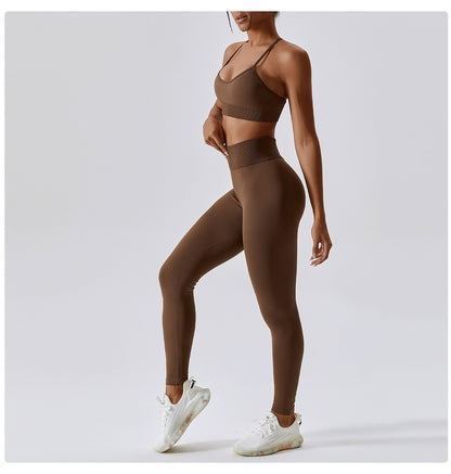 Seamless Athletic Wear Women Yoga Set 2 Piece Workout Tracksuit Sport Bra Gym Suits Fitness High Waist Running Leggings Sports Sets The Clothing Company Sydney