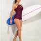 Two Piece Tankini Set For Women's Swimwear Retro Hollow Out V Neck Swimsuit - The Clothing Company Sydney