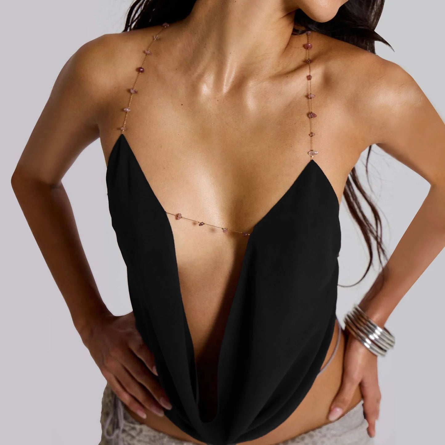 Women Y2k Camisole Deep V Neck Tank Tops Outfits Crop Top Spaghetti Straps Camis Vacation Blouses Outfit The Clothing Company Sydney