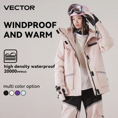 Men Women Ski Jacket Winter Warm Windproof Waterproof Ski Suit Outdoor Sports Snowboard - The Clothing Company Sydney
