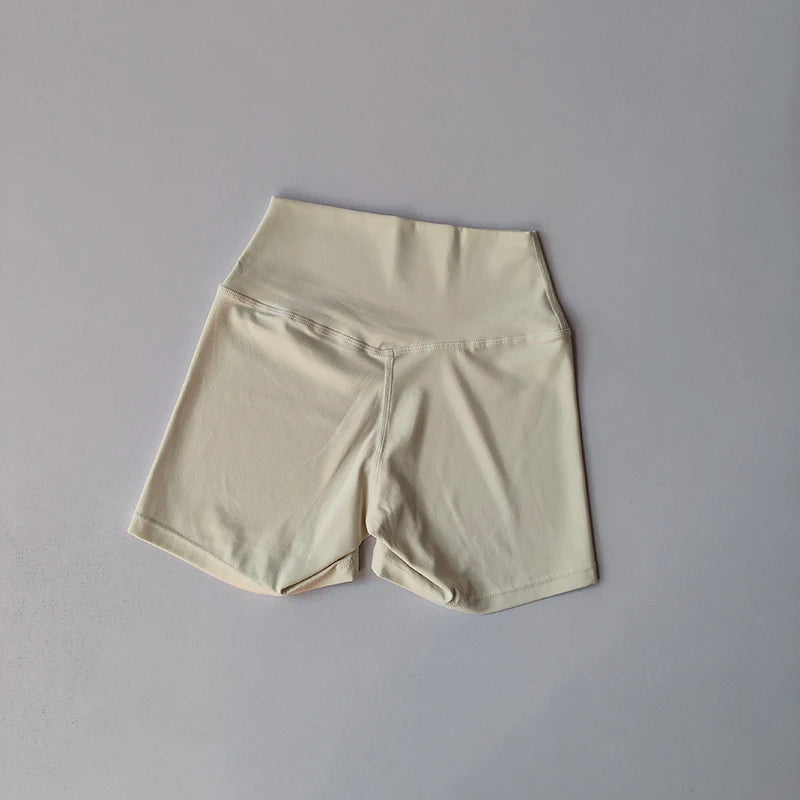 2 Piece Yoga Gym Set Halter Top Set Yoga High Waist Shorts Backless Tights Bra Vest Seamless Stretch Ribbed Shorts Set - The Clothing Company Sydney